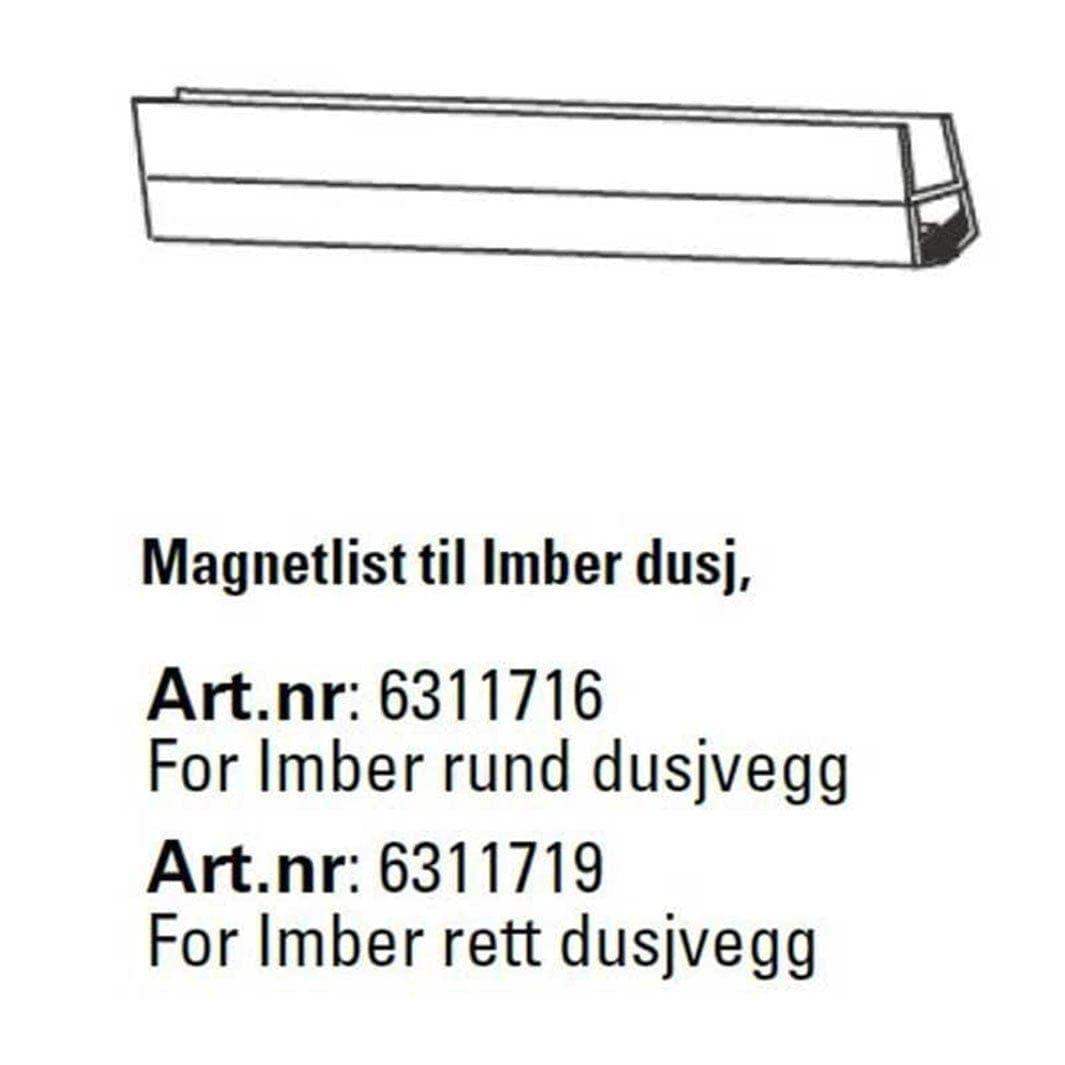 A-Collection Papilio Magnetlist 2 stk Rett A-collection Reservedel dusj AH-6311778