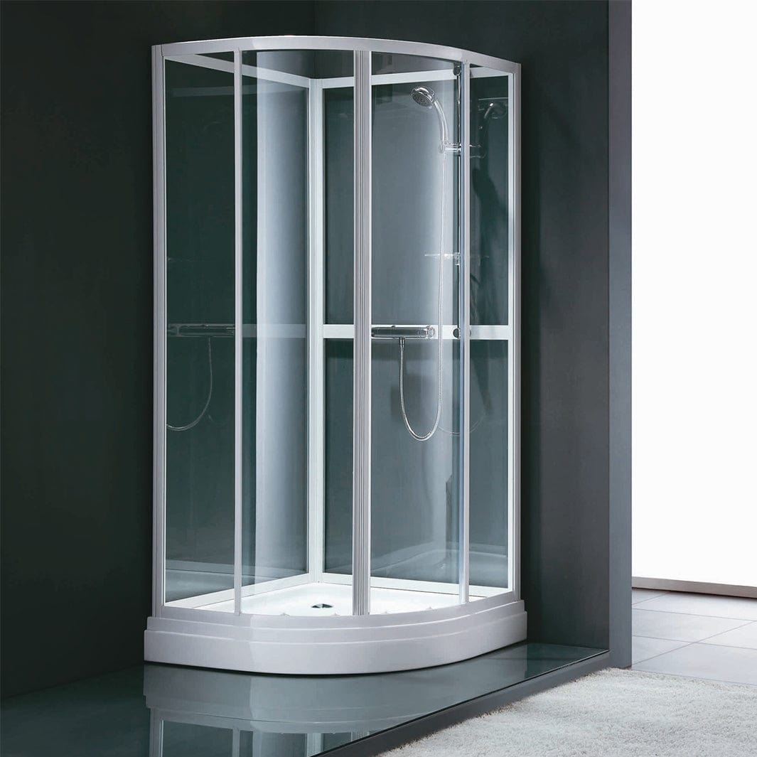 Alterna Primeo Buet Dusjkabinett 90x90 Hvit matt / 90x90cm / Frostet glass Alterna Dusjkabinett BUN-BD6310639