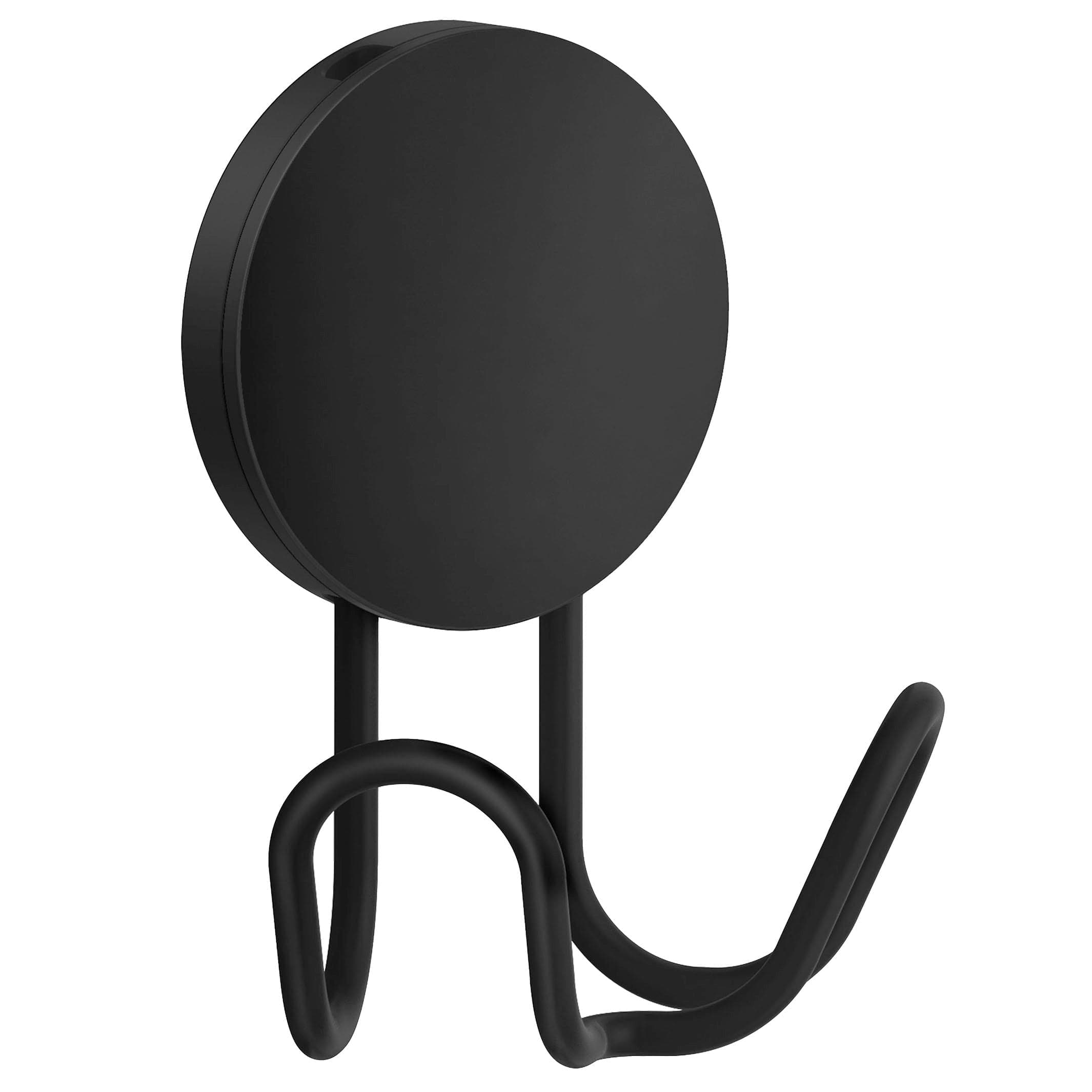 Beslagsboden dobbel krok 356 - selvklebende Svart matt Beslagsboden Knagger SM-BB356