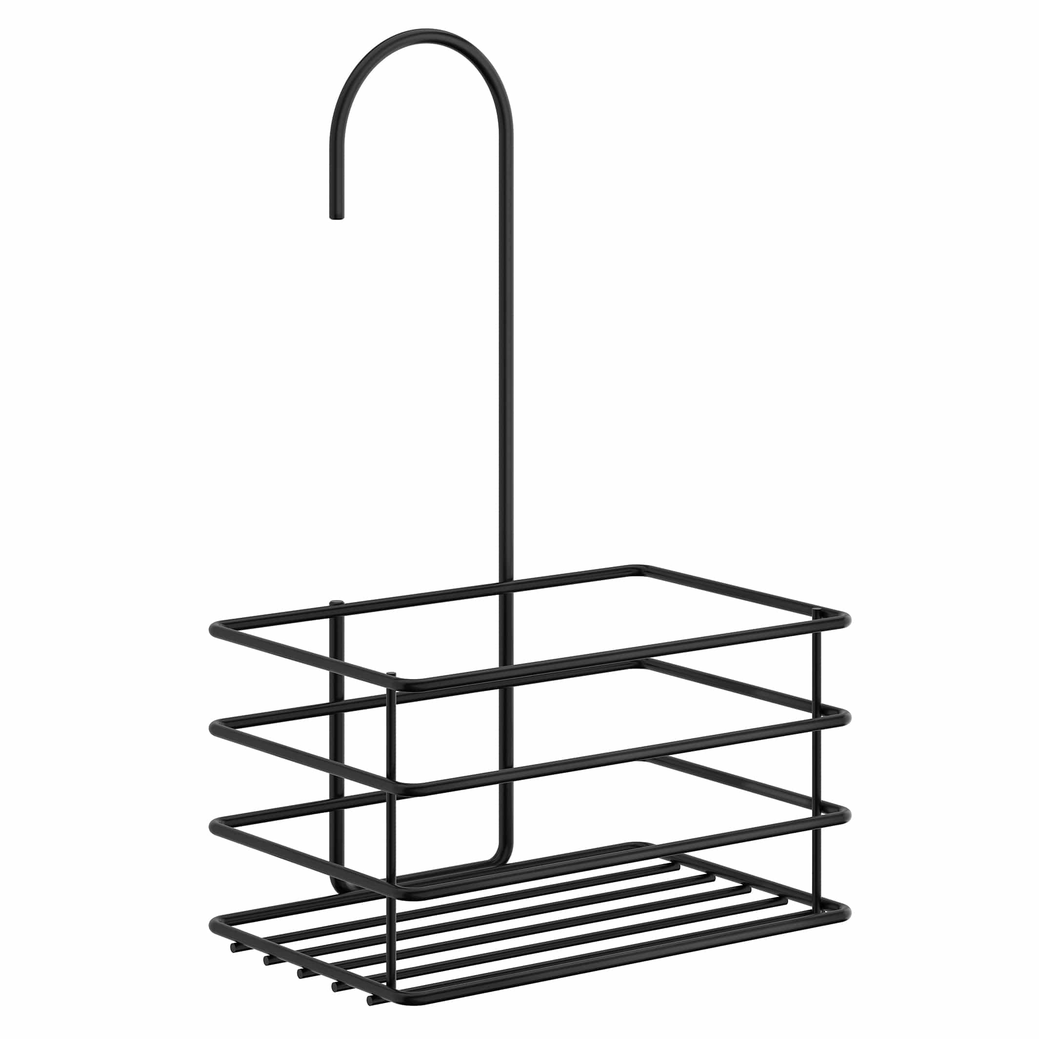 Beslagsboden dusjkurv for dusjblandebatteri 1216 Svart matt Beslagsboden Dusjhylle SM-BB1216