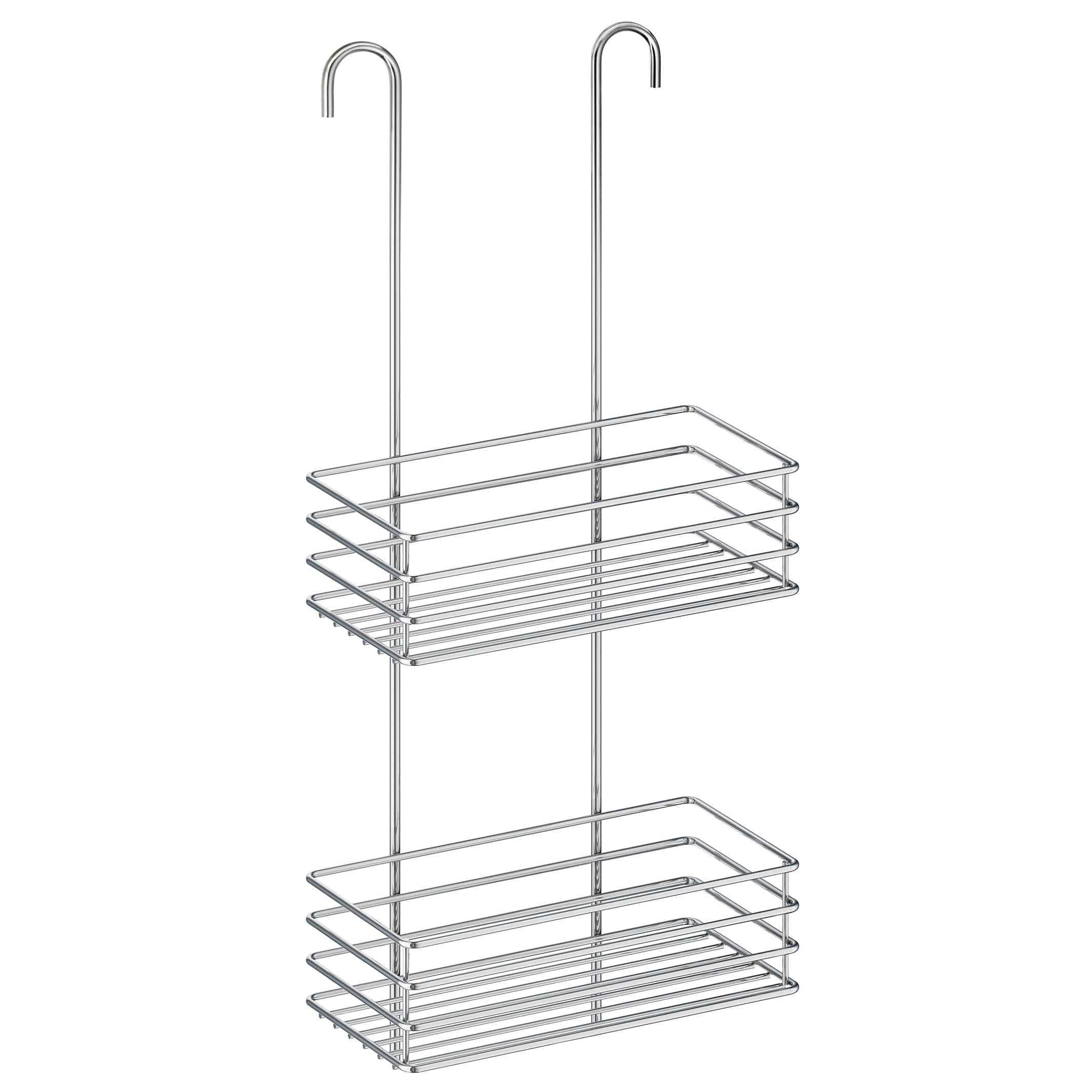 Beslagsboden dusjkurv i 2 plan for dusjblandebatteri 1215 Krom Beslagsboden Dusjhylle SM-B1215