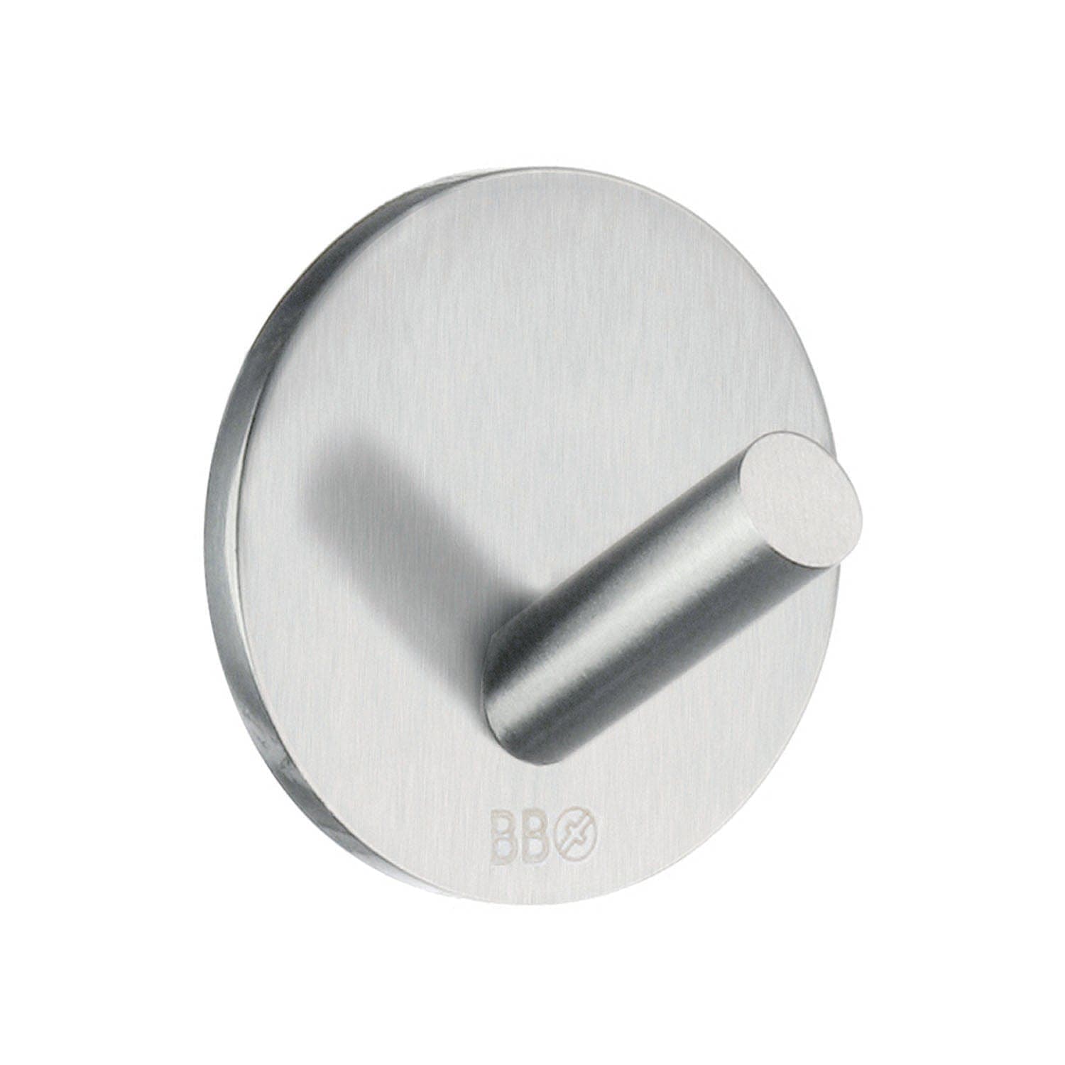 Beslagsboden Enkel Krok 1080/4 - selvklebende Matt krom Beslagsboden Knagger SM-B1080/4