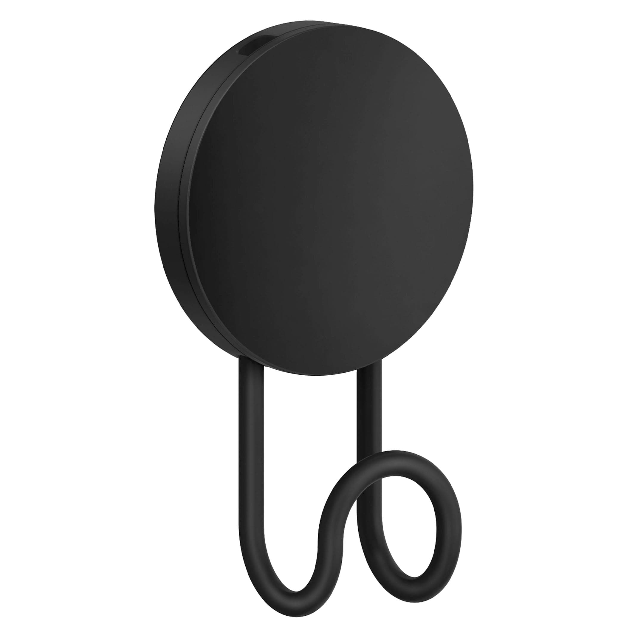 Beslagsboden enkel krok 355 - selvklebende Svart matt Beslagsboden Knagger SM-BB355