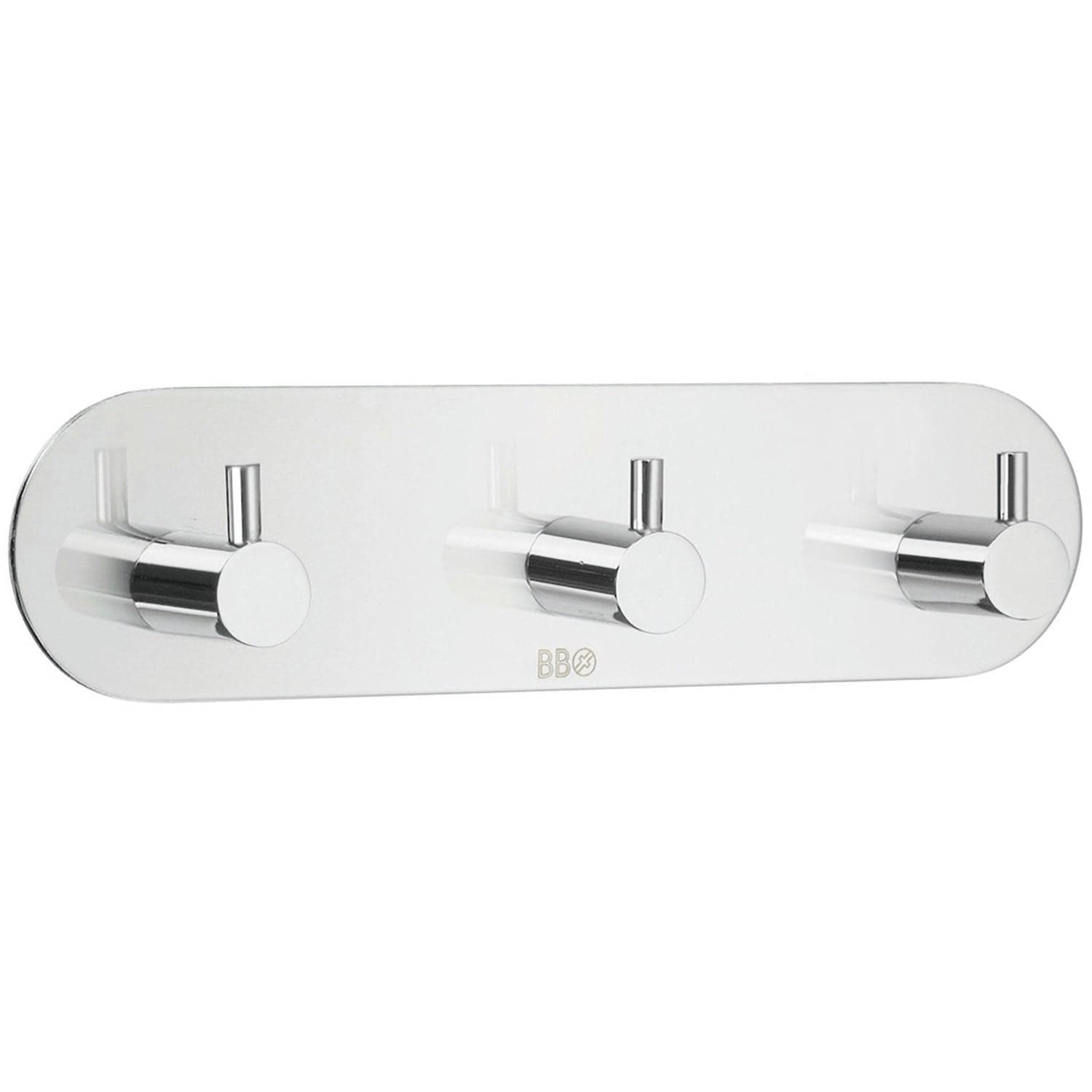 Beslagsboden Kroklist 3 Kroker 1103 - selvklebende Krom Beslagsboden Knagger SM-BK1103