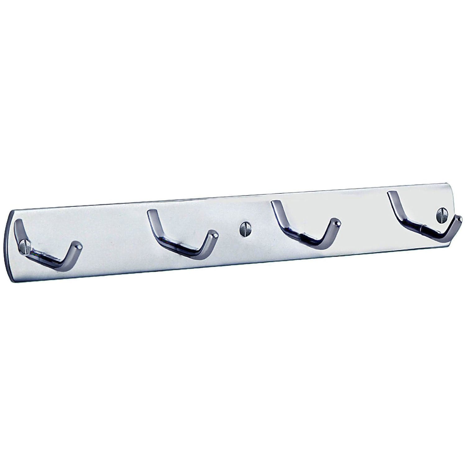 Beslagsboden Kroklist 4 Kroker B459 - selvklebende Krom Beslagsboden Knagger SM-B459K