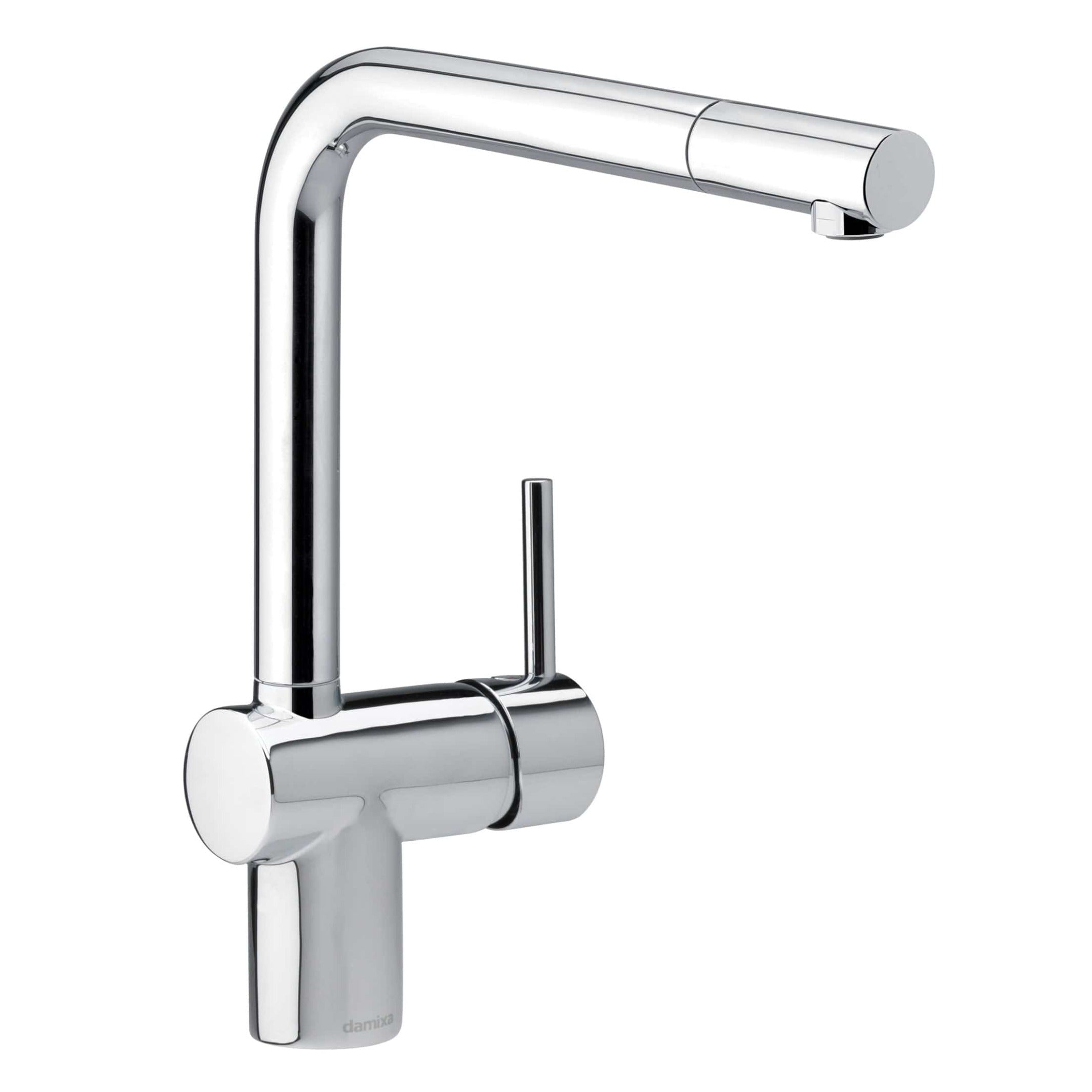 Damixa Merkur Kjøkkenarmatur med høy L-tut og uttrekk, krom Krom Damixa Kjøkkenarmatur KO-1812100