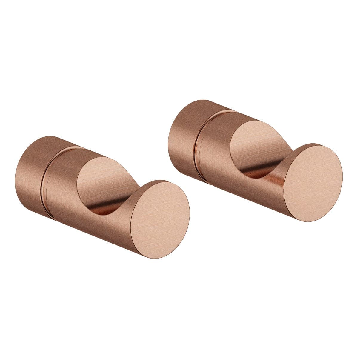 Damixa Silhouet Håndklekroker 2 stk Børstet kobber Damixa Knagger KO-4830687