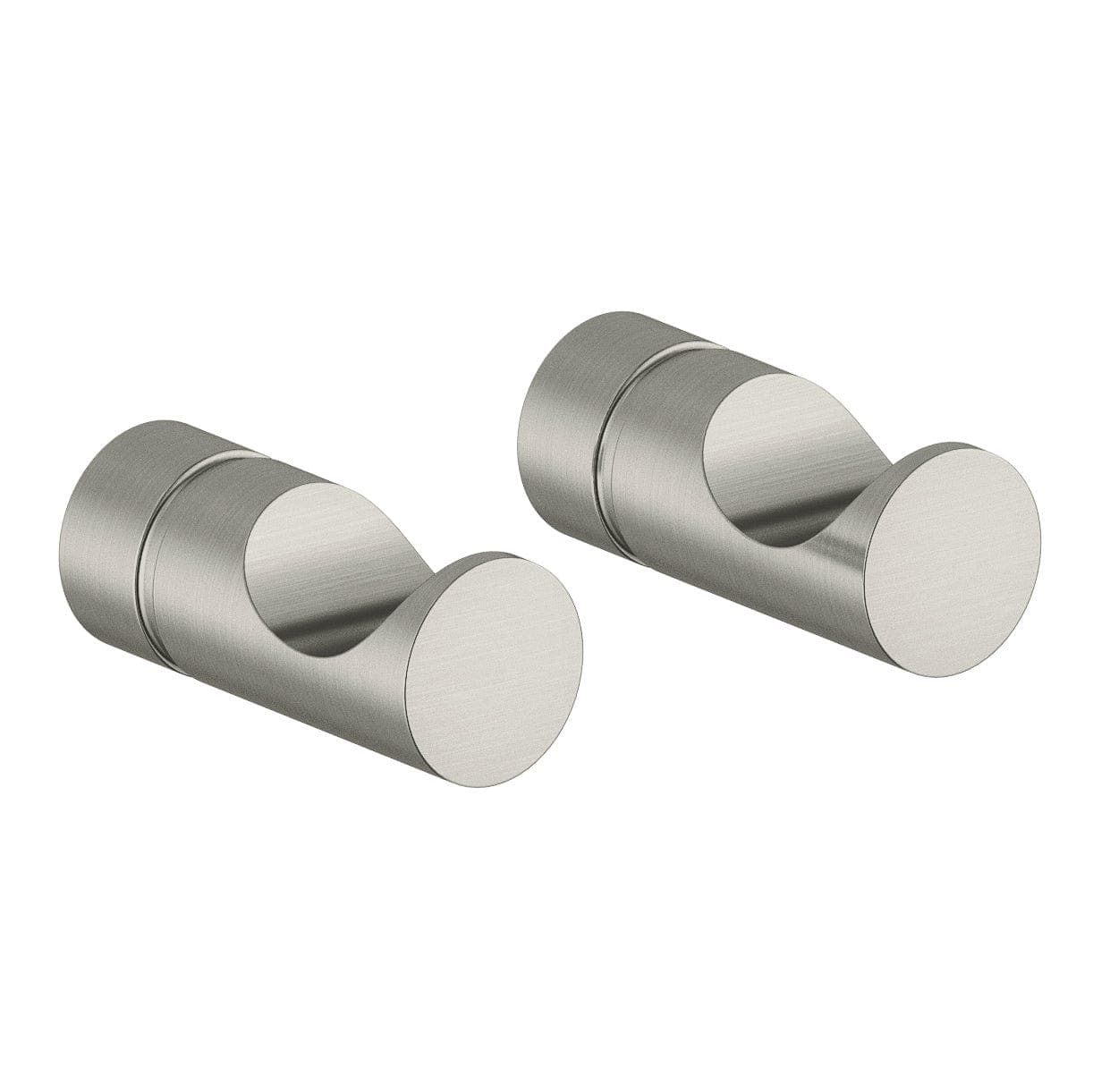 Damixa Silhouet Håndklekroker 2 stk Børstet stål Damixa Knagger KO-4830646