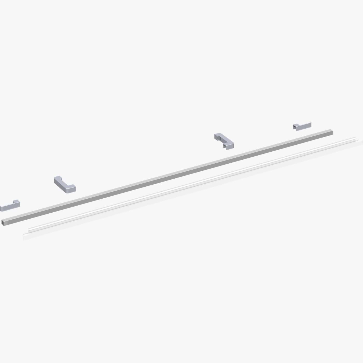 Dansani Match Gulvprofilsett til fastveggmodell D+A/B/C - 1 dør Sateng Dansani Reservedel dusj DA-1600552