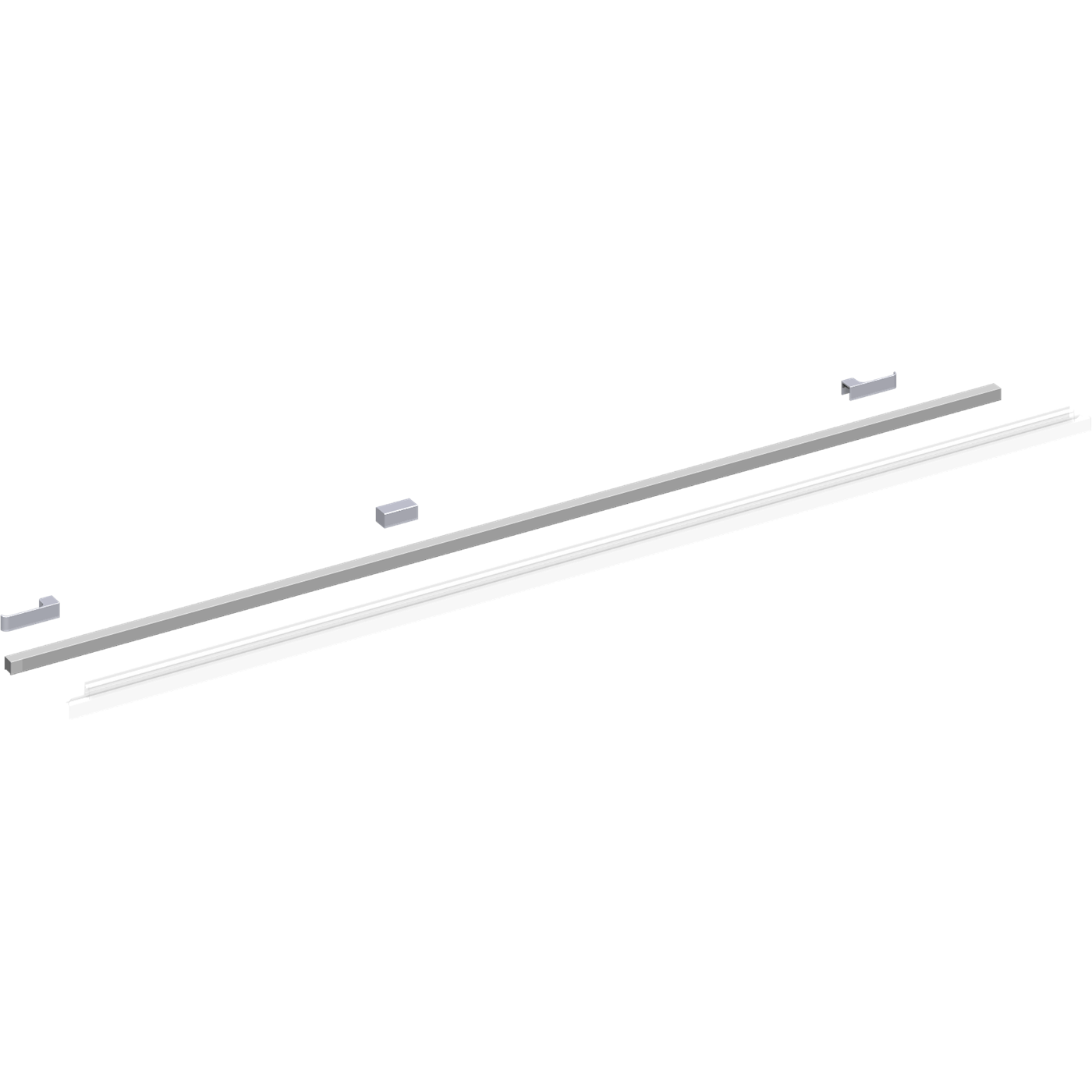 Dansani Match Gulvprofilsett til nisjemodell 1+A/B/C - 1 dør Sateng Dansani Reservedel dusj DA-1600551