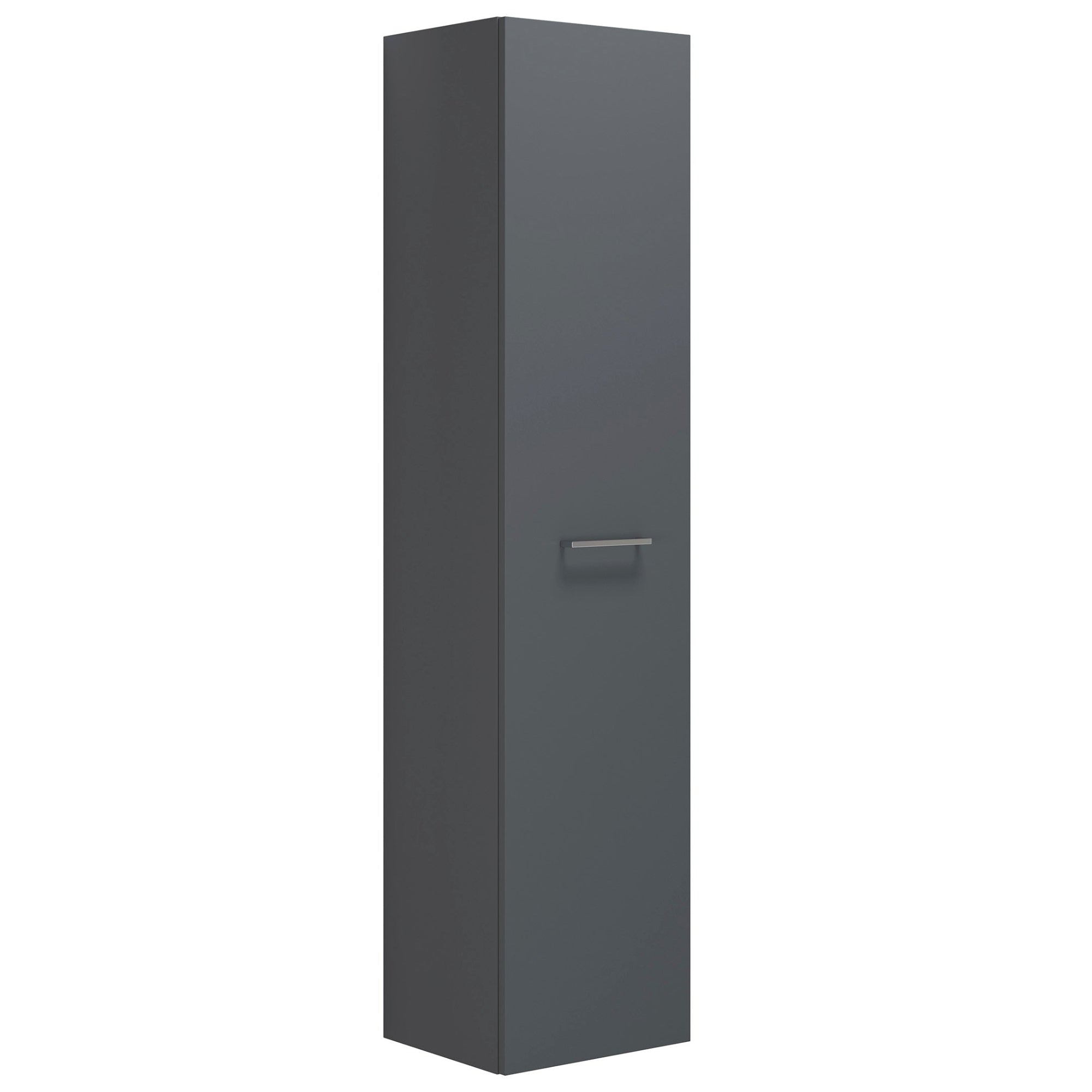 Dansani Mido+ Høyskap 1 dør B30-40xD35xH172,8cm Grå matt / 40cm / Høyre Dansani Høyskap bad DA-P20-1103