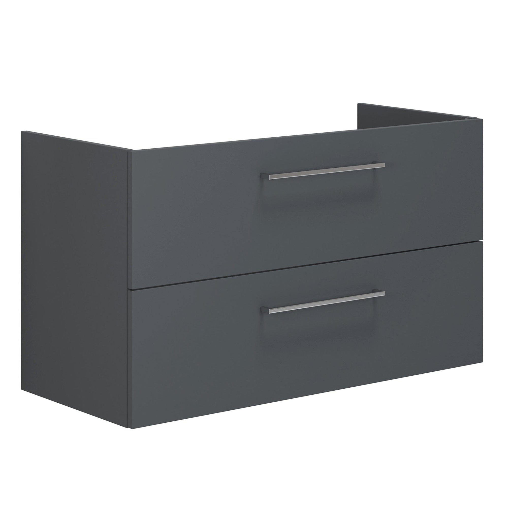Dansani Mido+ Servantskap 2 Skuffer B60-120xD44cm uten servant Grå matt / 100cm Dansani Servantskap DA-P16-1003