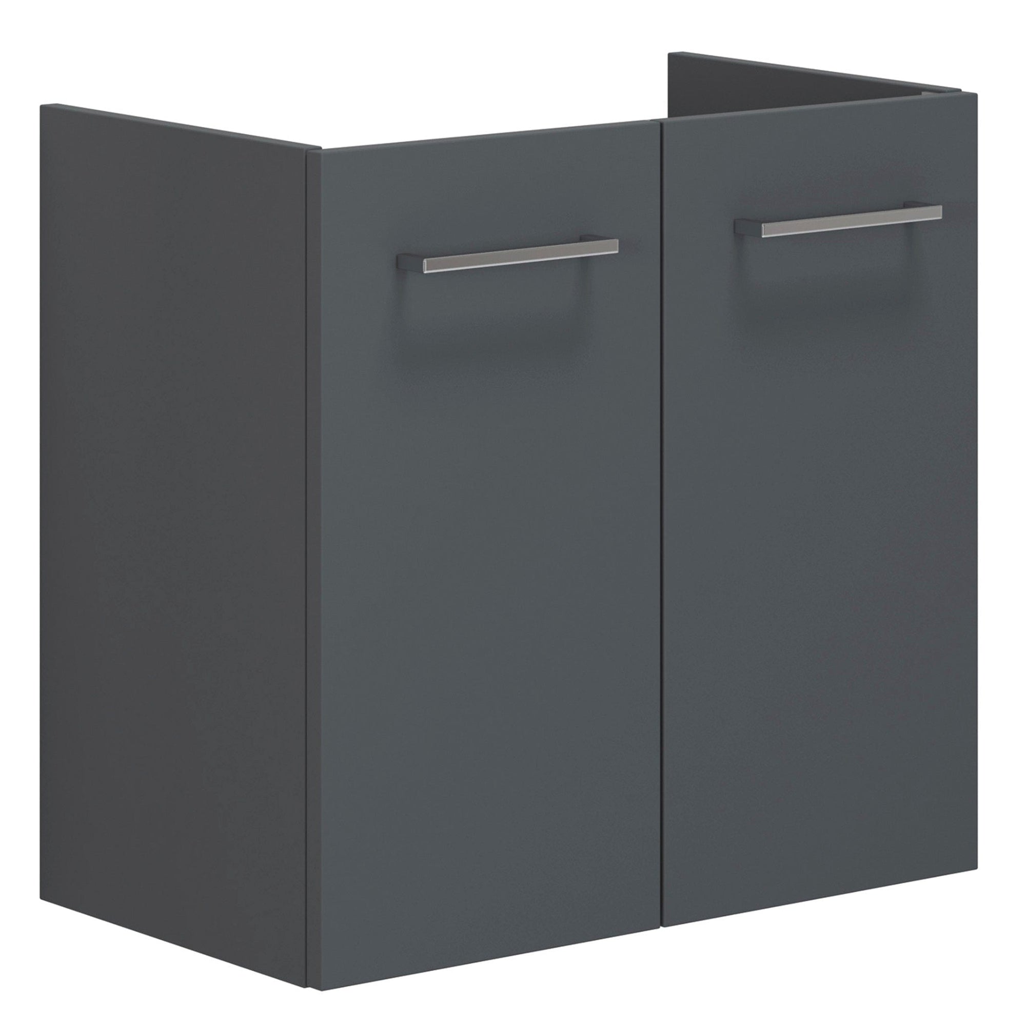 Dansani Mido+ Slim Servantskap 2 dører B60-80x35cm uten servant Grå matt / 60cm Dansani Servantskap DA-P02-1003