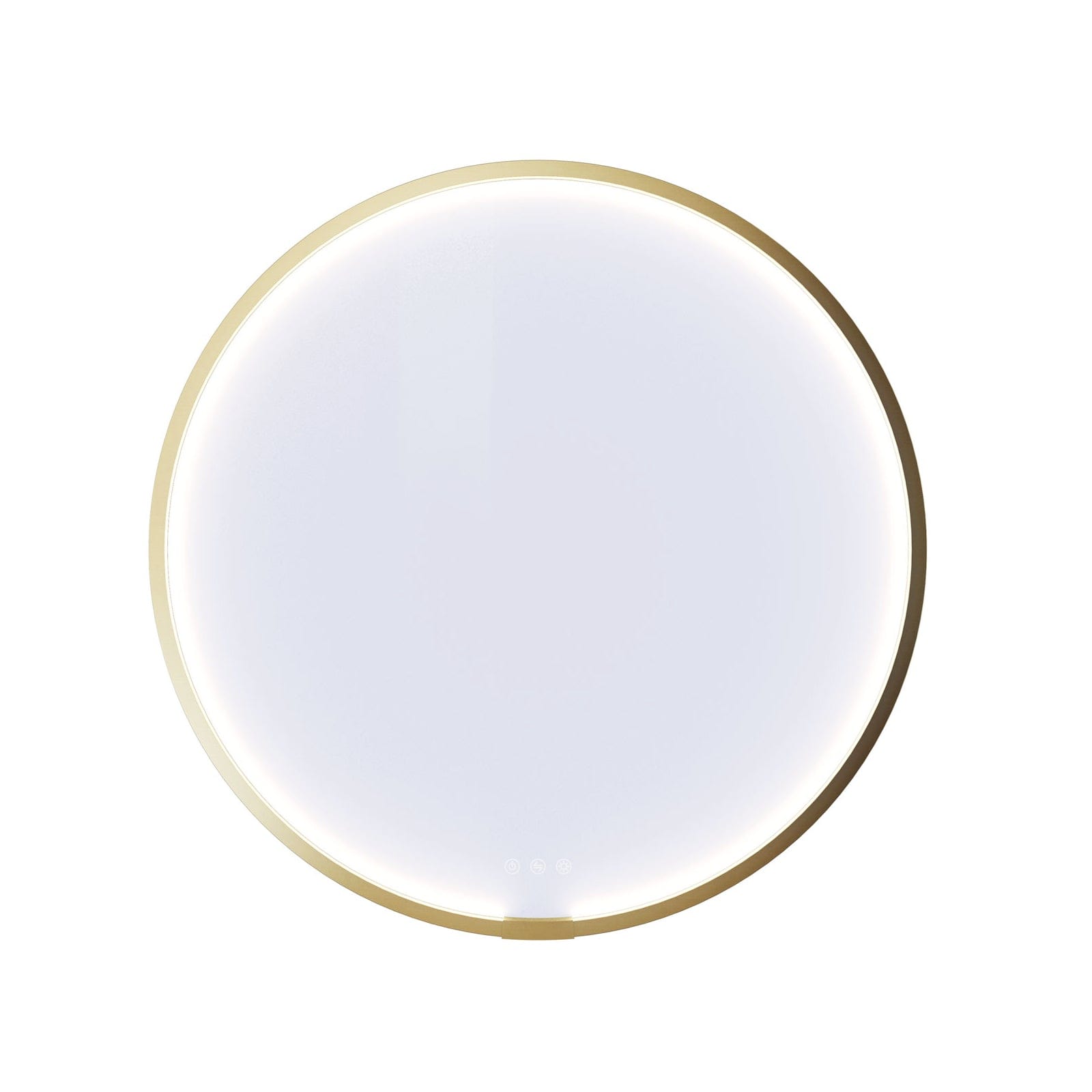 Dansani Moon Rammespeil LED - Ø75/90cm Børstet messing / 75cm Dansani Baderomsspeil DA-S827-031