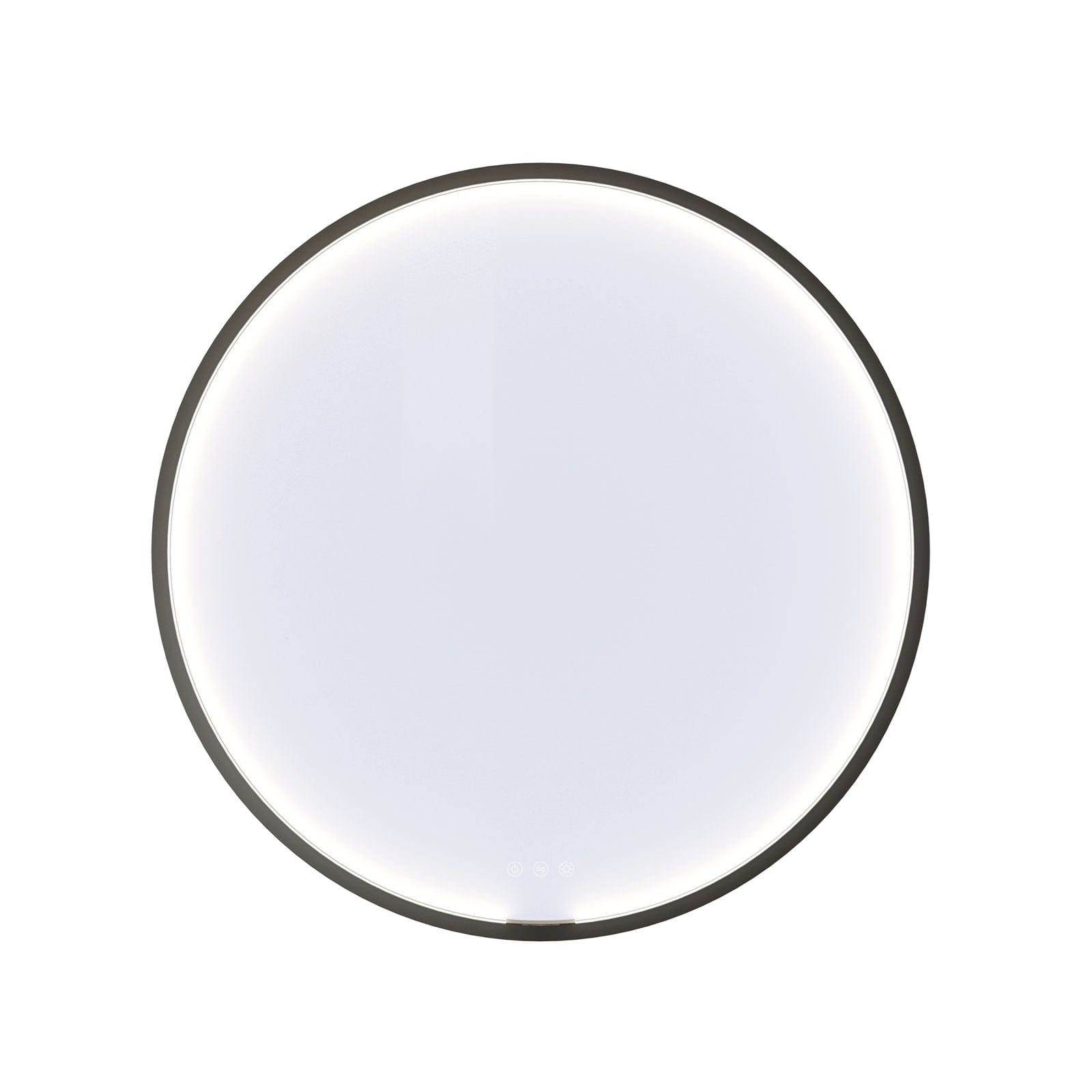 Dansani Moon Rammespeil LED - Ø75/90cm Svart matt / 75cm Dansani Baderomsspeil DA-S827-028