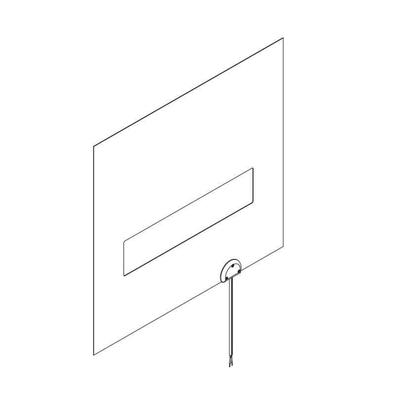 Dansani Varmefelt til Moon speil - duggfritt Ø90cm (330x510mm) Dansani Tilbehør baderomsinnredning