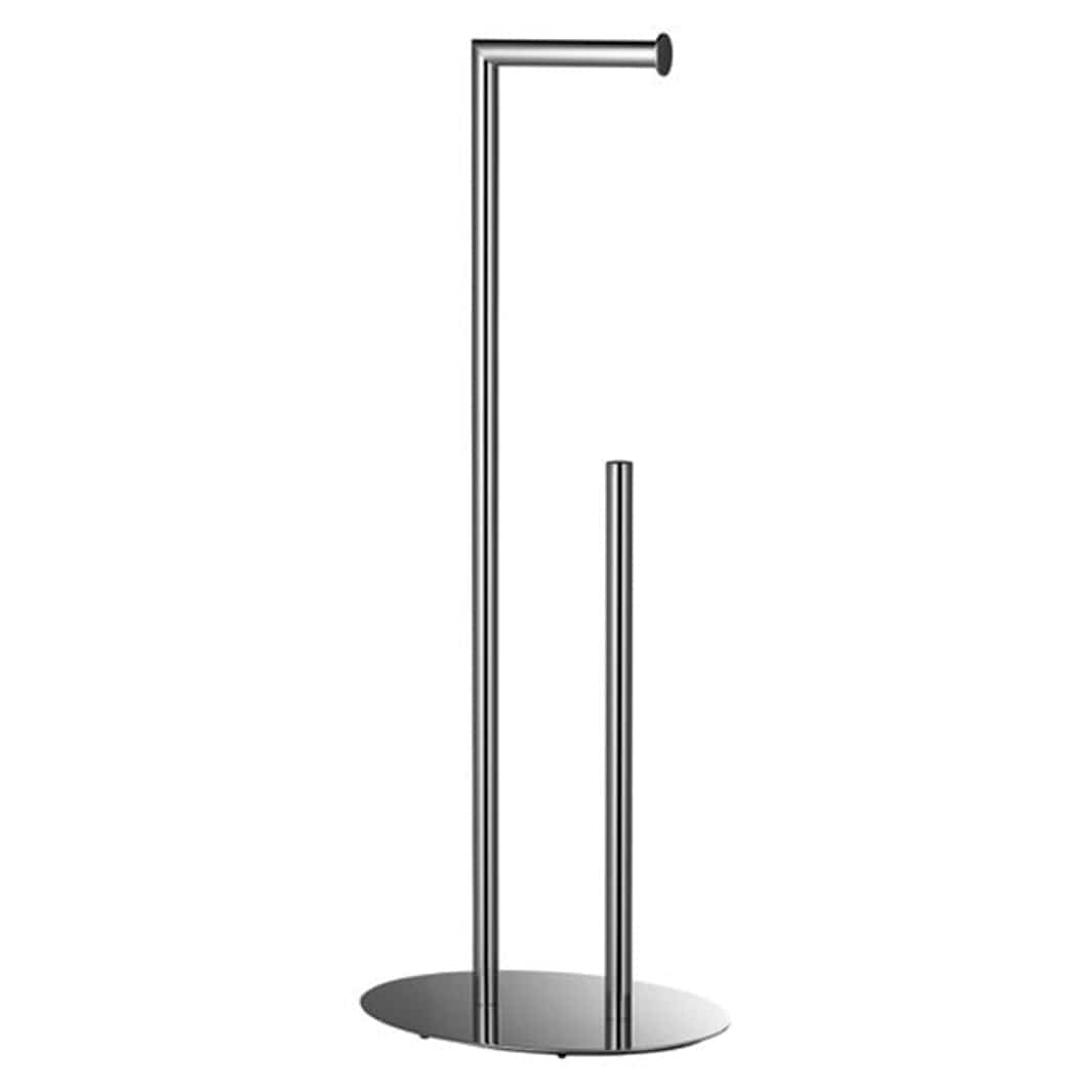 Esbada Classic toalettpapir- og reserverullholder oval fot krom Krom Esbada Toalettrullholder CO-L403233