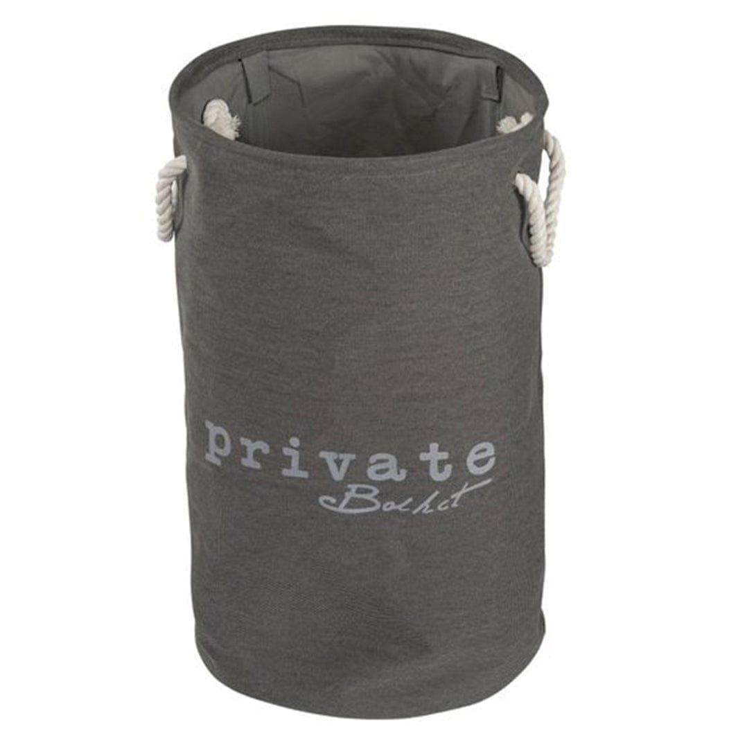 Esbada Laundry skittentøykurv 60L rund grå Lin Grå Esbada Skittentøyskurv CO-L073108