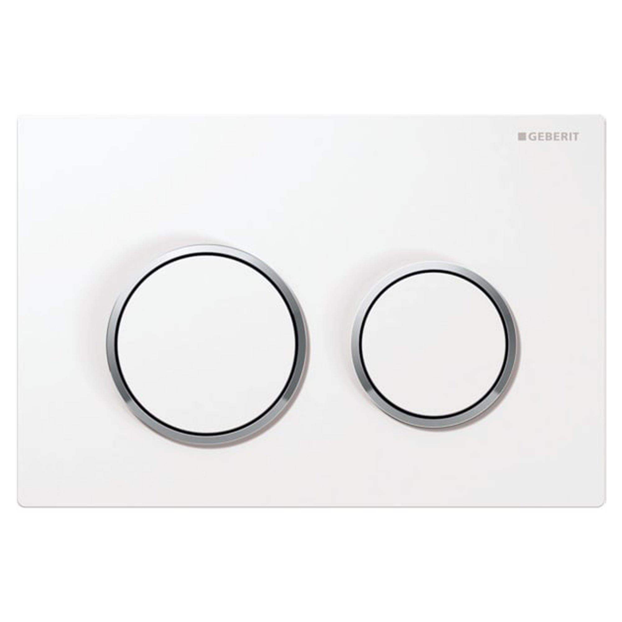 Geberit Omega 20 Betjeningsplate Hvit / Krom Geberit Betjeningsplate og trykknapper GE-6166051