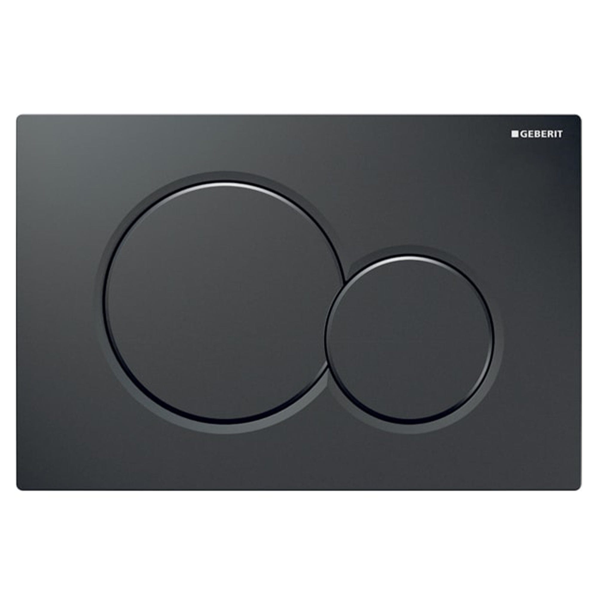 Geberit Sigma 01 Betjeningsplate Svart Geberit Betjeningsplate og trykknapper GE-6166546