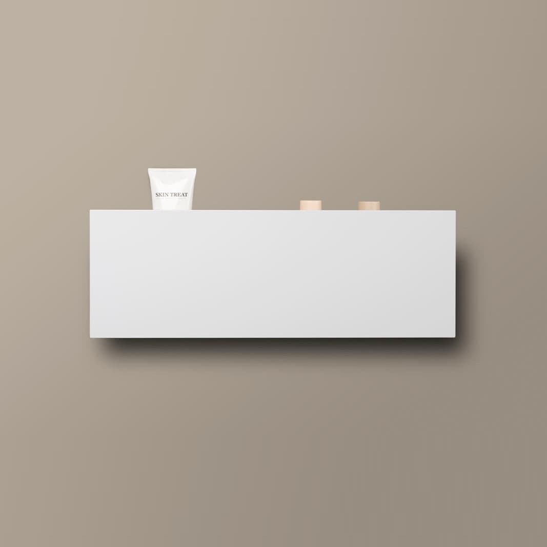 INR Box Dusjoppbevaring Hvit matt INR Iconic Nordic Rooms Dusjhylle INR-80001077