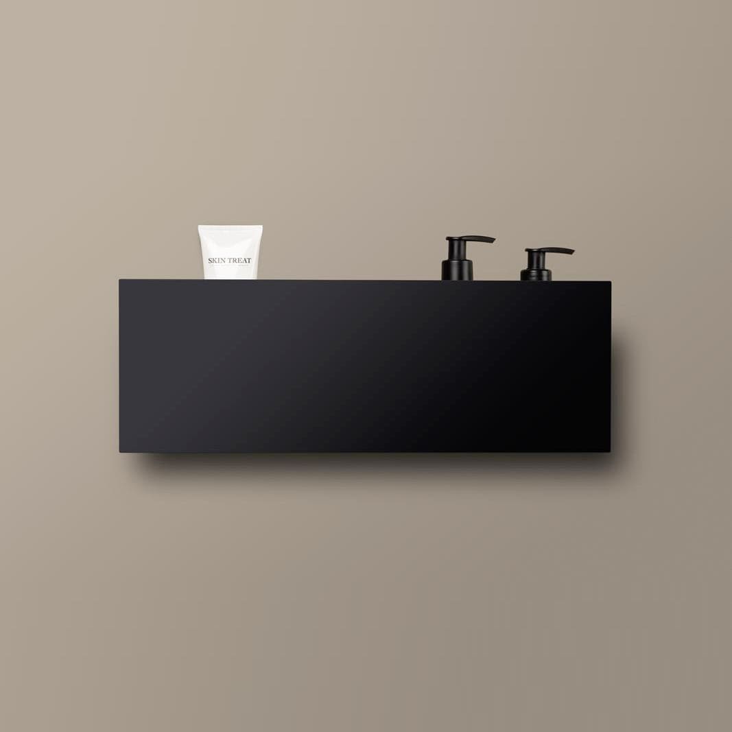 INR Box Dusjoppbevaring Svart matt INR Iconic Nordic Rooms Dusjhylle INR-80001076