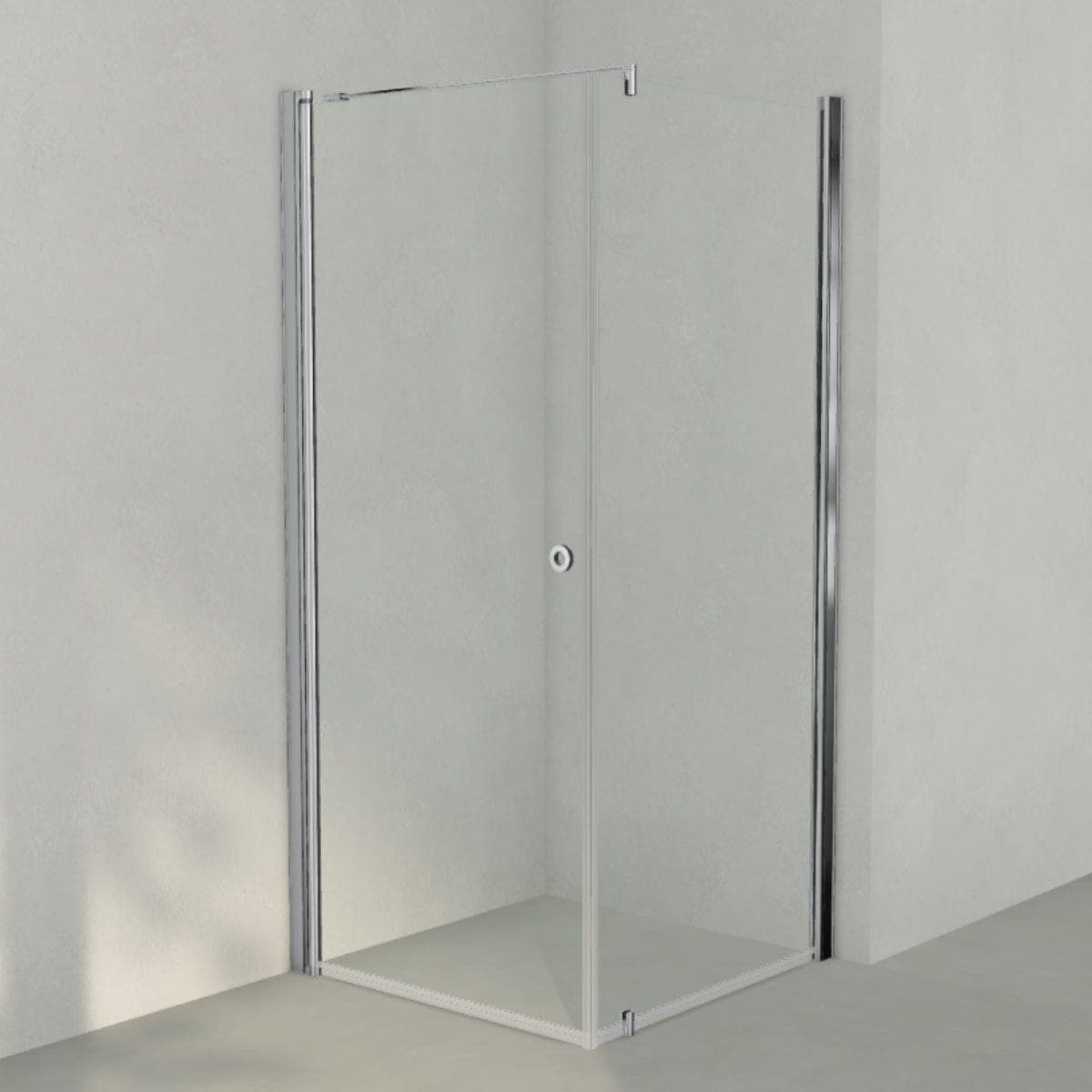 INR Dusjhjørne LINC 13 Måltilpasset Krom / Måltilpasset - venstre / Timeless klart glass INR Iconic Nordic Rooms Dusjhjørne INR-513111300