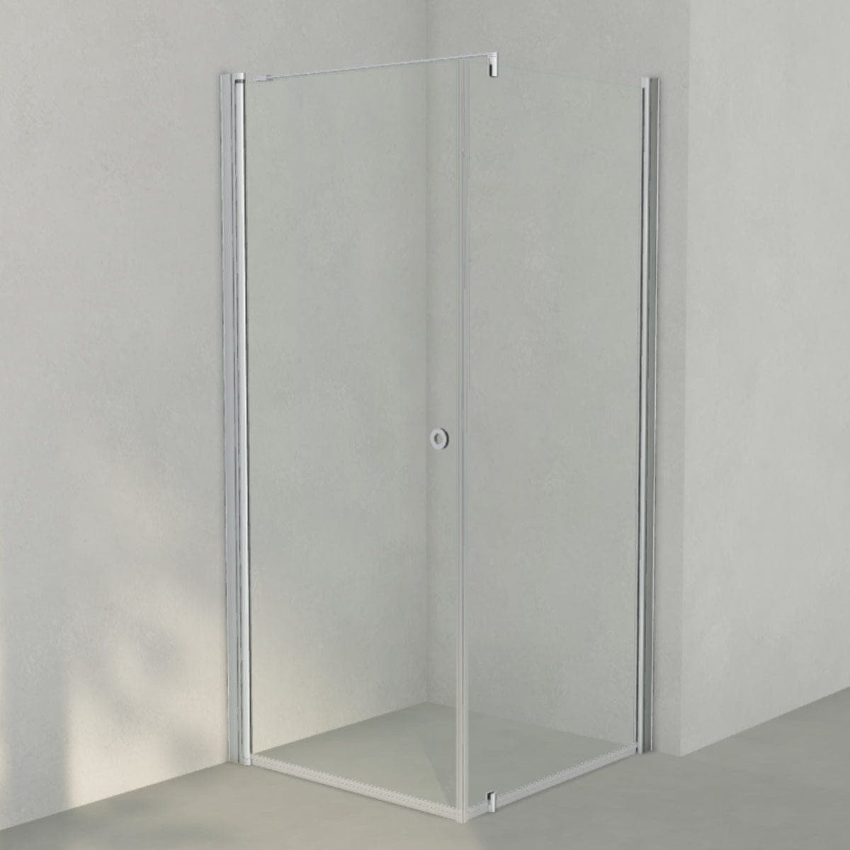 INR Dusjhjørne LINC 13 Måltilpasset Matt aluminium / Måltilpasset - venstre / Timeless klart glass INR Iconic Nordic Rooms Dusjhjørne INR-513111900