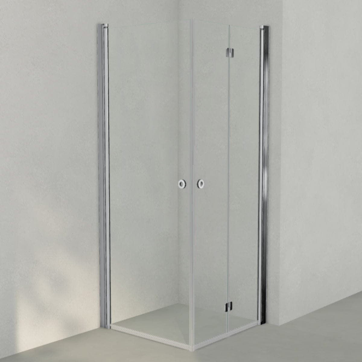 INR Dusjhjørne LINC 66 Flex Original Krom / 80x80cm / Høyre hengslet INR Iconic Nordic Rooms Dusjhjørne INR-566202388