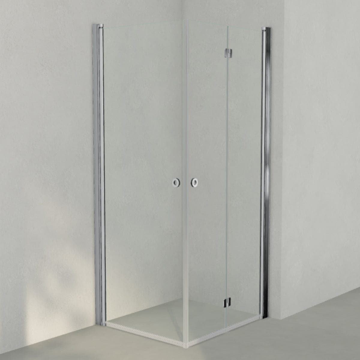 INR Dusjhjørne LINC 66 Flex Original Krom / 80x90cm / Høyre hengslet INR Iconic Nordic Rooms Dusjhjørne INR-566202389