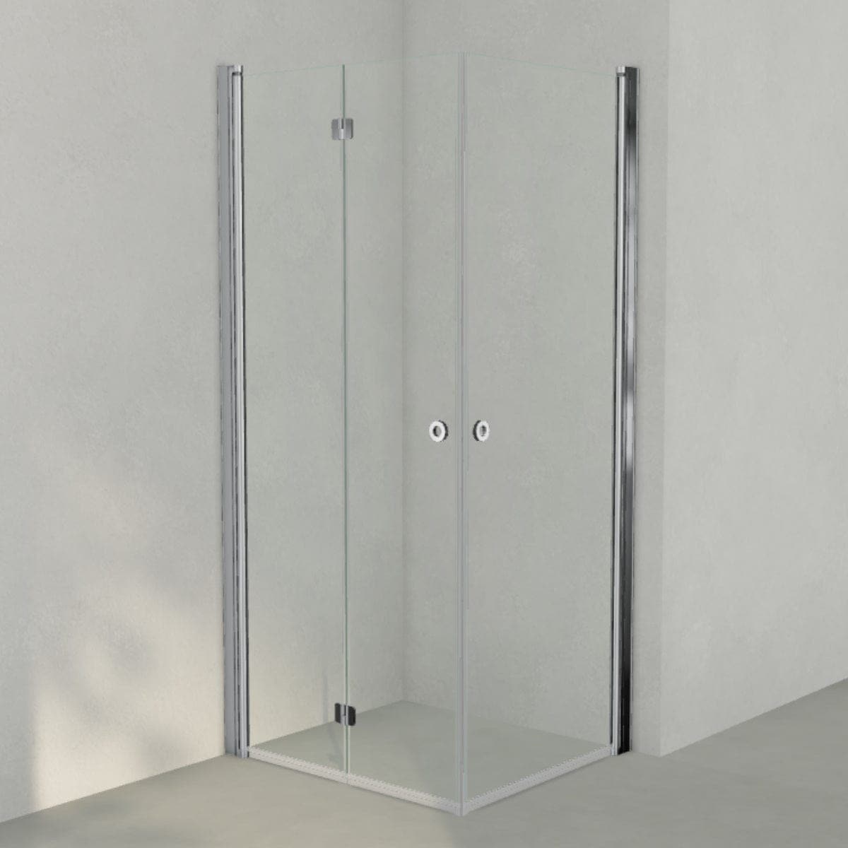 INR Dusjhjørne LINC 66 Flex Original Krom / 90x80cm / Venstre hengslet INR Iconic Nordic Rooms Dusjhjørne INR-566102398