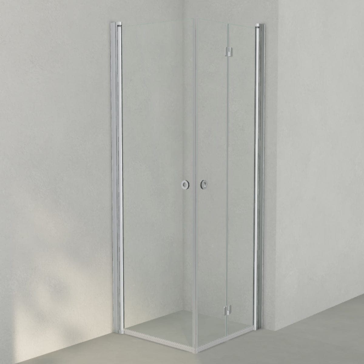 INR Dusjhjørne LINC 66 Flex Original Matt aluminium / 70x70cm / Høyre hengslet INR Iconic Nordic Rooms Dusjhjørne INR-566202977