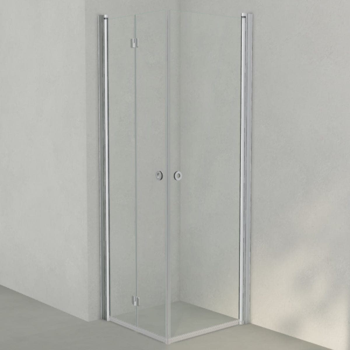 INR Dusjhjørne LINC 66 Flex Original Matt aluminium / 70x70cm / Venstre hengslet INR Iconic Nordic Rooms Dusjhjørne INR-566102977
