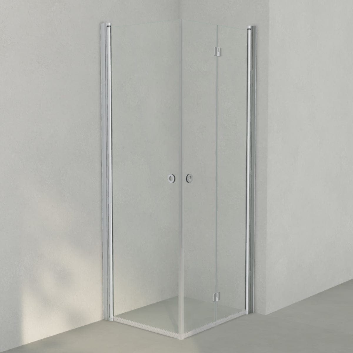 INR Dusjhjørne LINC 66 Flex Original Matt aluminium / 70x80cm / Høyre hengslet INR Iconic Nordic Rooms Dusjhjørne INR-566202978