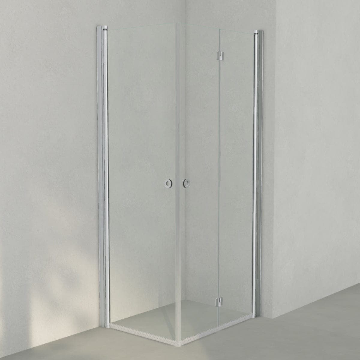 INR Dusjhjørne LINC 66 Flex Original Matt aluminium / 70x90cm / Høyre hengslet INR Iconic Nordic Rooms Dusjhjørne INR-566202979