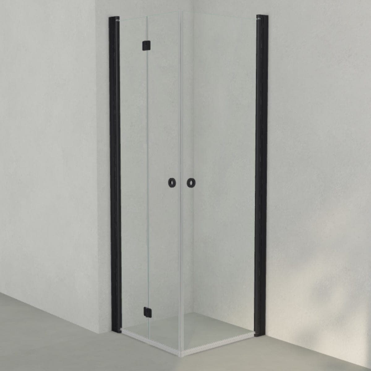 INR Dusjhjørne LINC 66 Flex Original Svart matt / 70x70cm / Høyre hengslet INR Iconic Nordic Rooms Dusjhjørne INR-566202177