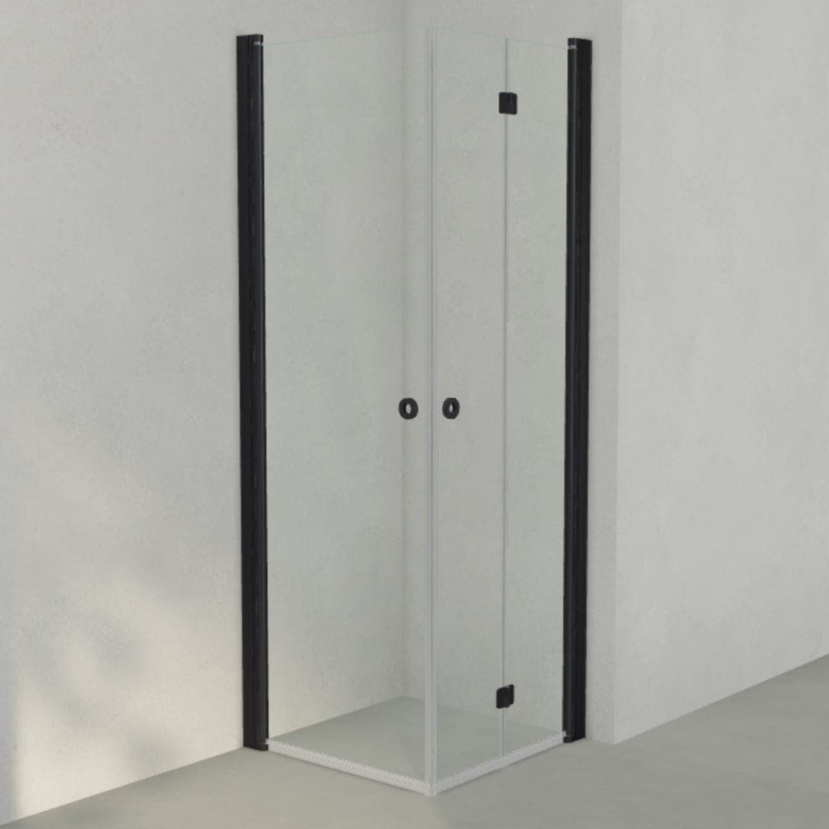 INR Dusjhjørne LINC 66 Flex Original Svart matt / 70x70cm / Venstre hengslet INR Iconic Nordic Rooms Dusjhjørne INR-566102177