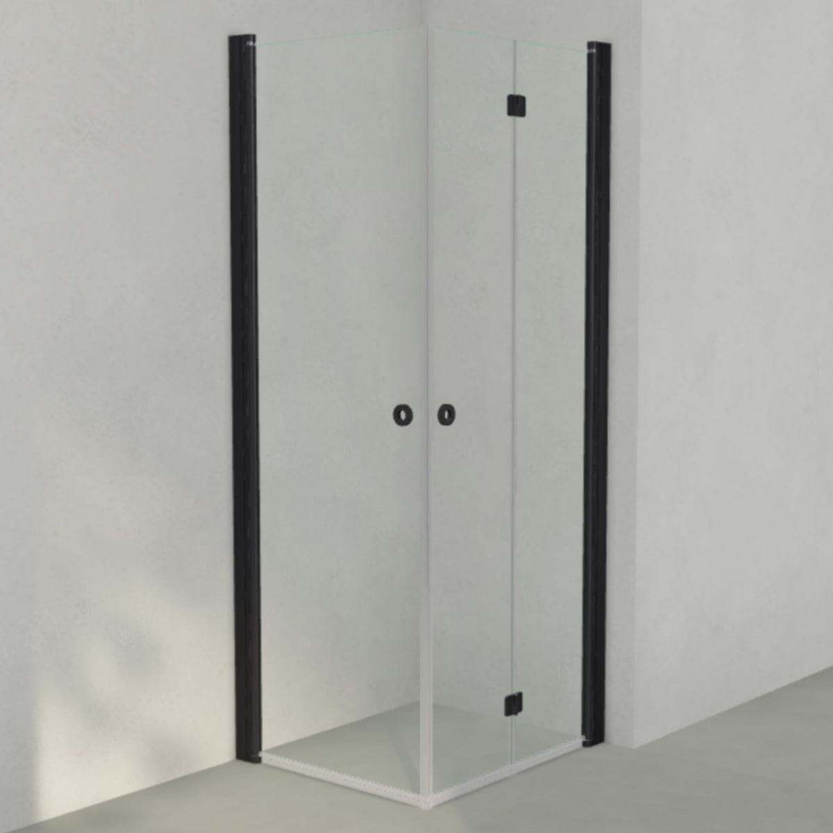 INR Dusjhjørne LINC 66 Flex Original Svart matt / 70x80cm / Venstre hengslet INR Iconic Nordic Rooms Dusjhjørne INR-566102178