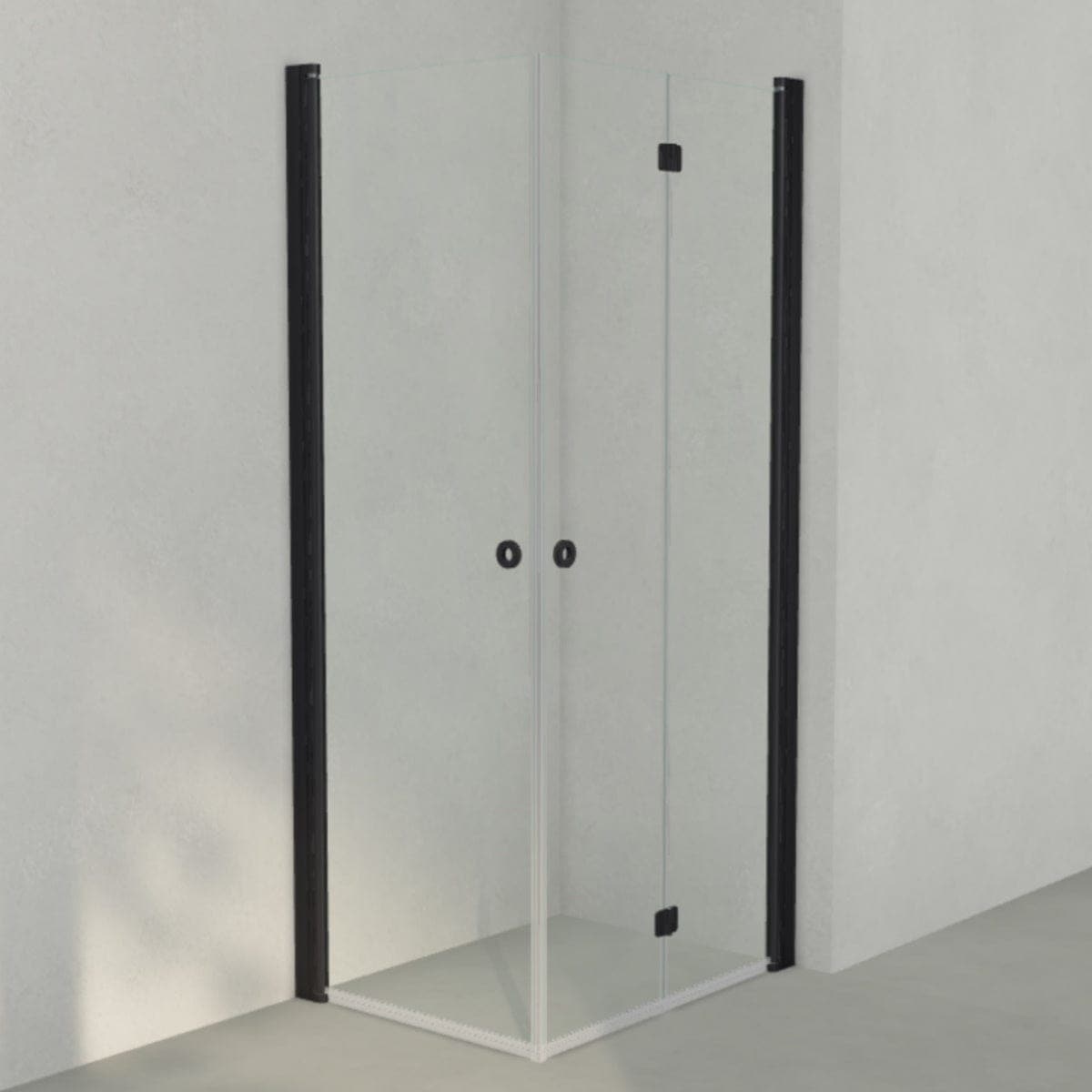 INR Dusjhjørne LINC 66 Flex Original Svart matt / 70x90cm / Venstre hengslet INR Iconic Nordic Rooms Dusjhjørne INR-566102179