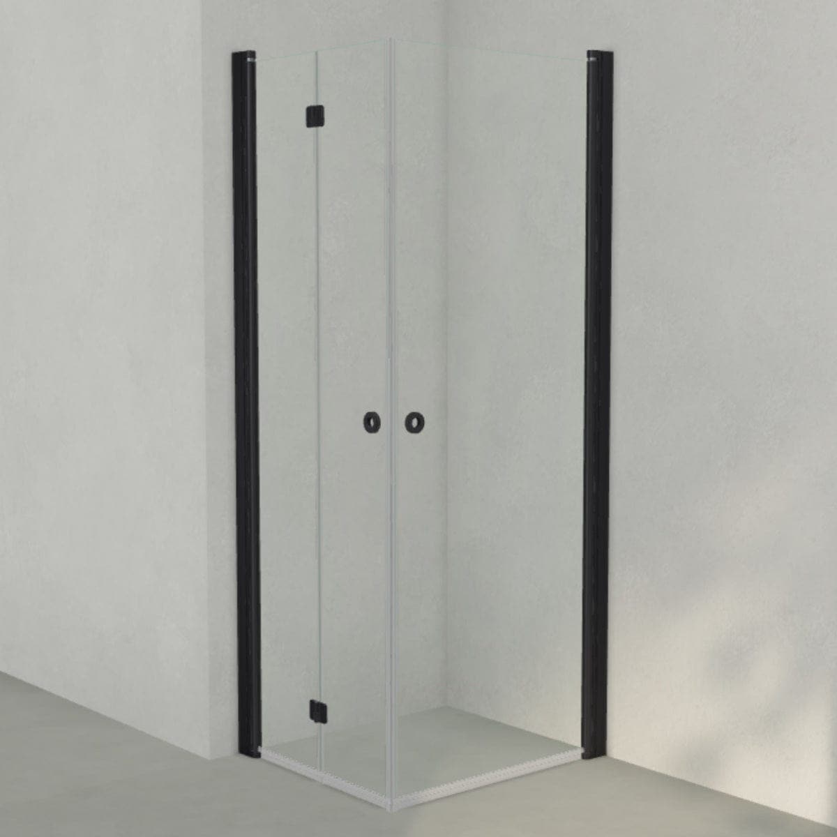 INR Dusjhjørne LINC 66 Flex Original Svart matt / 80x70cm / Høyre hengslet INR Iconic Nordic Rooms Dusjhjørne INR-566202187