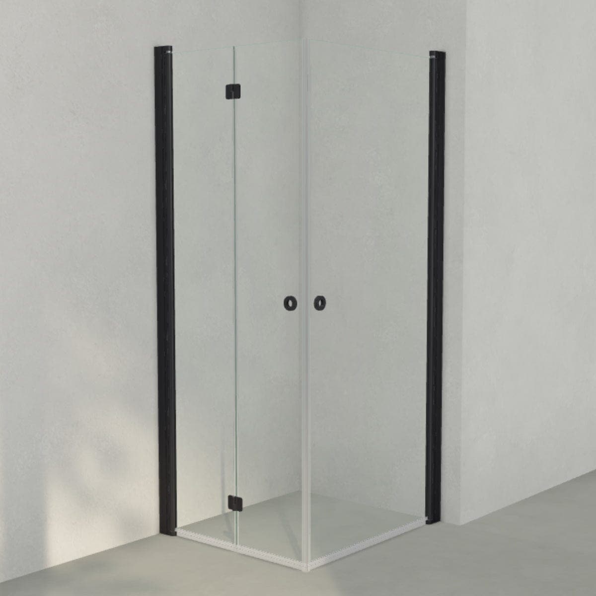 INR Dusjhjørne LINC 66 Flex Original Svart matt / 80x90cm / Høyre hengslet INR Iconic Nordic Rooms Dusjhjørne INR-566202189