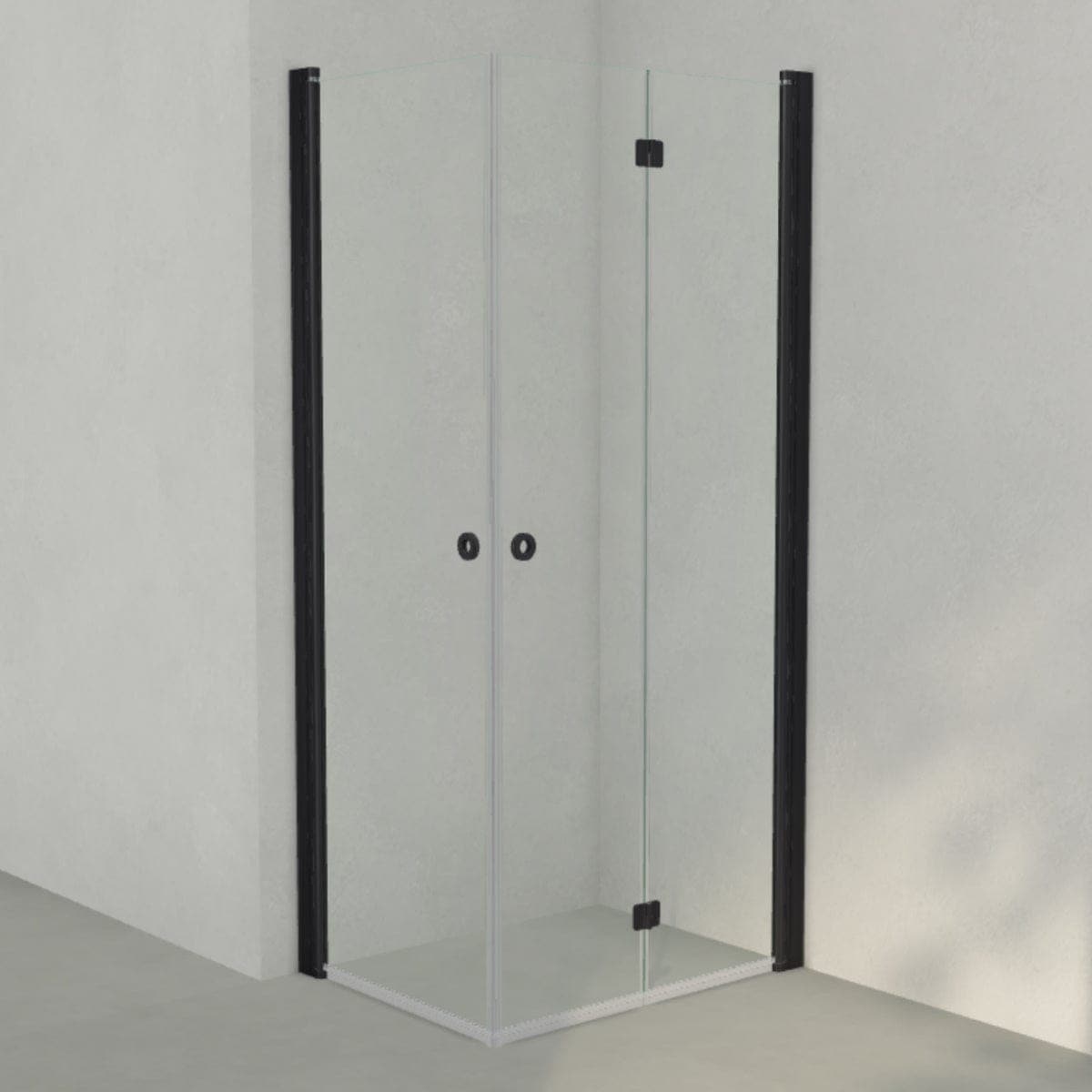 INR Dusjhjørne LINC 66 Flex Original Svart matt / 90x70cm / Venstre hengslet INR Iconic Nordic Rooms Dusjhjørne INR-566102197