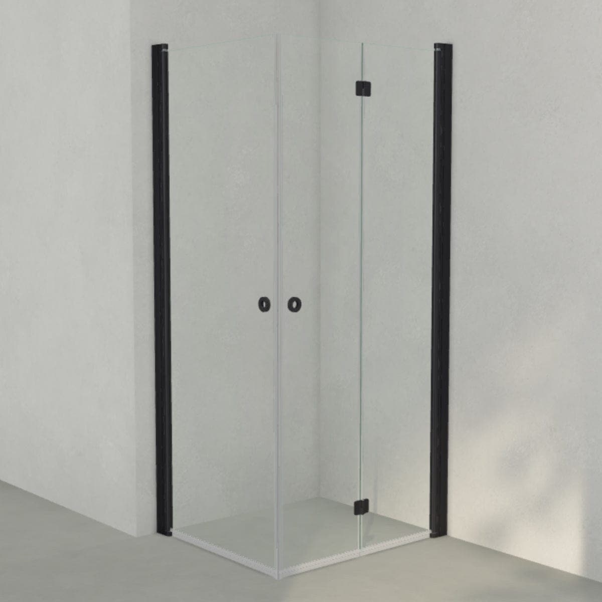 INR Dusjhjørne LINC 66 Flex Original Svart matt / 90x80cm / Venstre hengslet INR Iconic Nordic Rooms Dusjhjørne INR-566102198