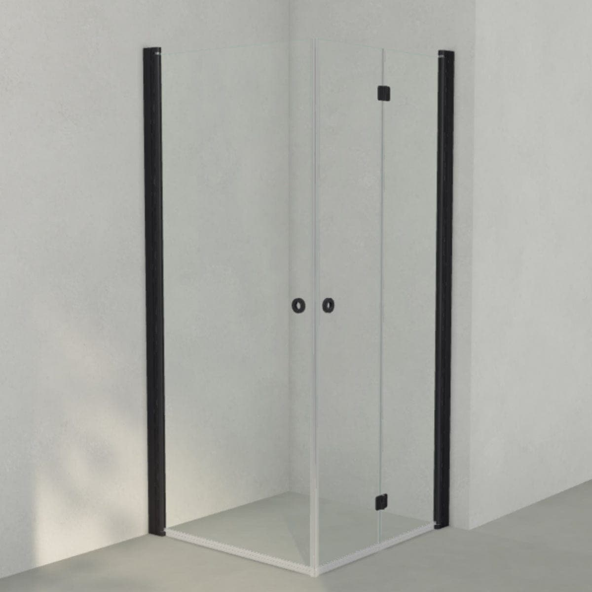 INR Dusjhjørne LINC 66 Flex Original Svart matt / 90x90cm / Venstre hengslet INR Iconic Nordic Rooms Dusjhjørne INR-566102199