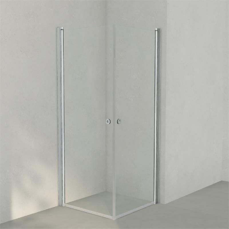 INR Dusjhjørne LINC ANGEL Klart Glass Matt aluminium / 80x80cm / Klart glass INR Iconic Nordic Rooms Dusjhjørne INR-51202988