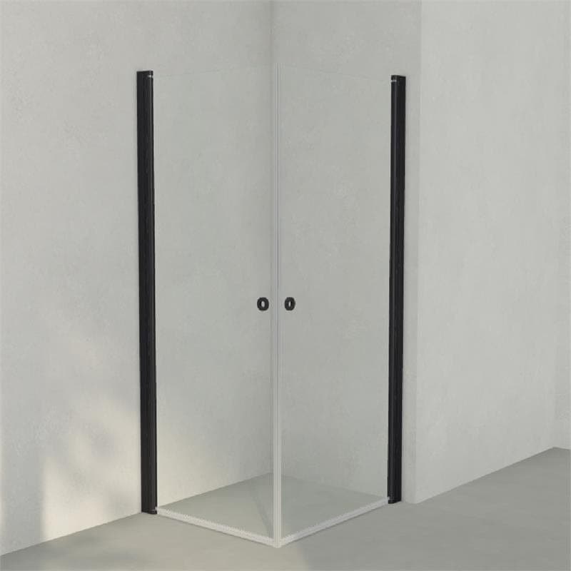 INR Dusjhjørne LINC ANGEL Klart Glass Svart matt / 70x80cm / Klart glass INR Iconic Nordic Rooms Dusjhjørne INR-51202178