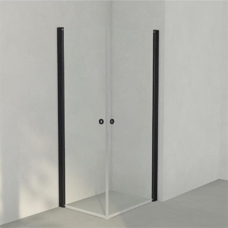 INR Dusjhjørne LINC ANGEL Klart Glass Svart matt / 70x90cm / Klart glass INR Iconic Nordic Rooms Dusjhjørne INR-51202179