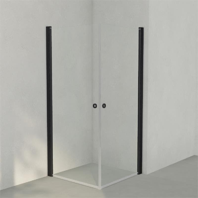 INR Dusjhjørne LINC ANGEL Klart Glass Svart matt / 90x90cm / Klart glass INR Iconic Nordic Rooms Dusjhjørne INR-51202199