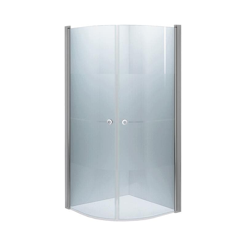 INR Dusjhjørne LINC NIAGARA Frostet/Stripe Glass Krom / 100x100cm / Stripe glass INR Iconic Nordic Rooms Dusjhjørne INR-56030311