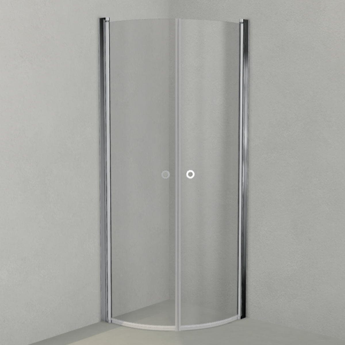 INR Dusjhjørne LINC NIAGARA Original, Grått Glass Krom / 70x70cm / Grått glass INR Iconic Nordic Rooms Dusjhjørne INR-56003377